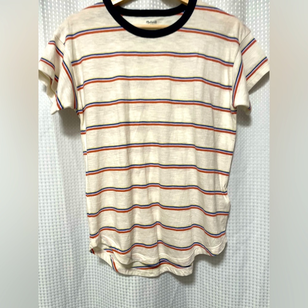 NWOT Madewell cotton striped crewneck